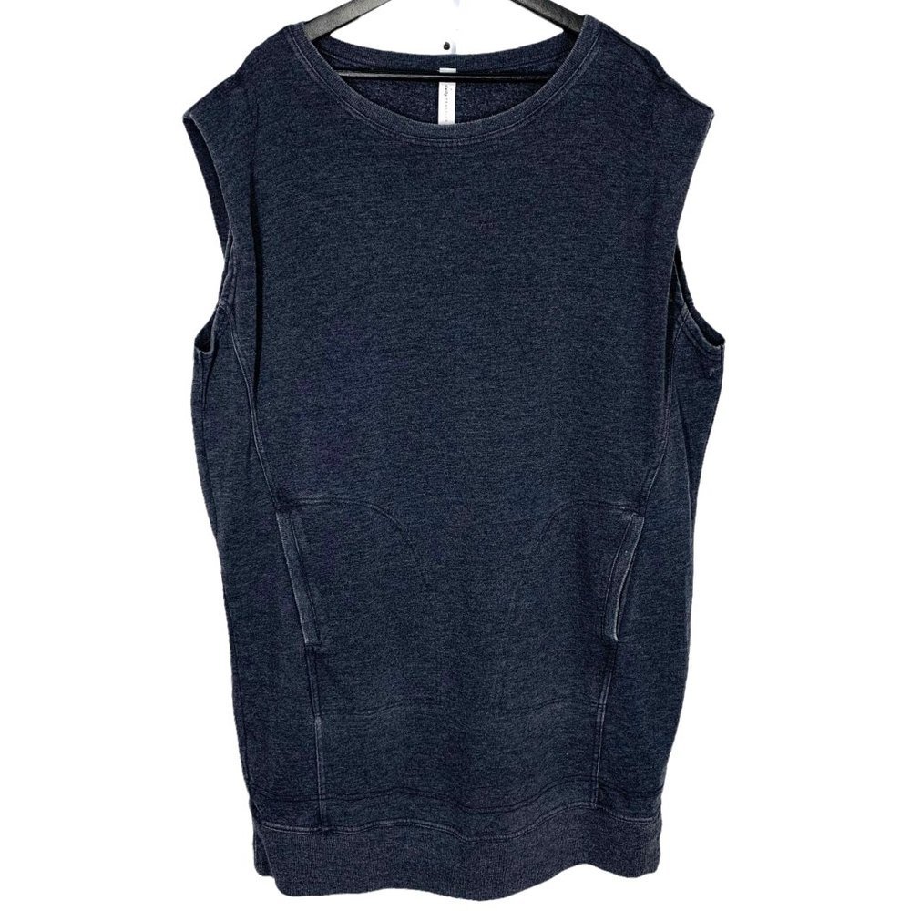 NWT Daily Practice Dark Grey Oversized Sleeveless Sweater Dress Large